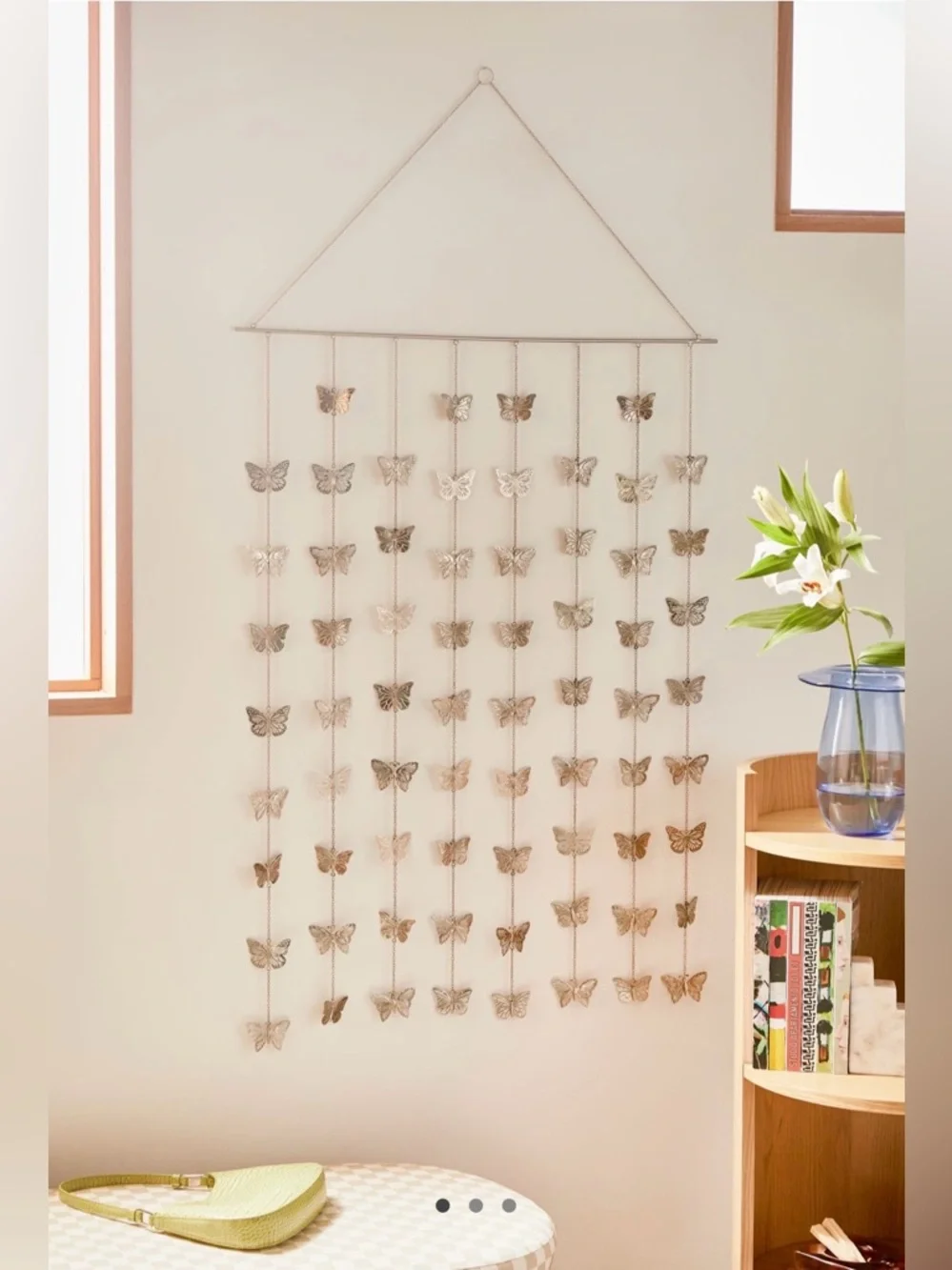 🦋🩶 Urban Outfitters silver Butterfly Hanging Tapestry